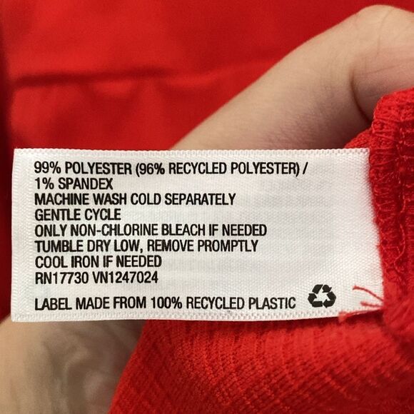 NWOT-Ava & Viv- Long Sleeve Wrap Dress in Hot red- Size XXL - Picture 7 of 7